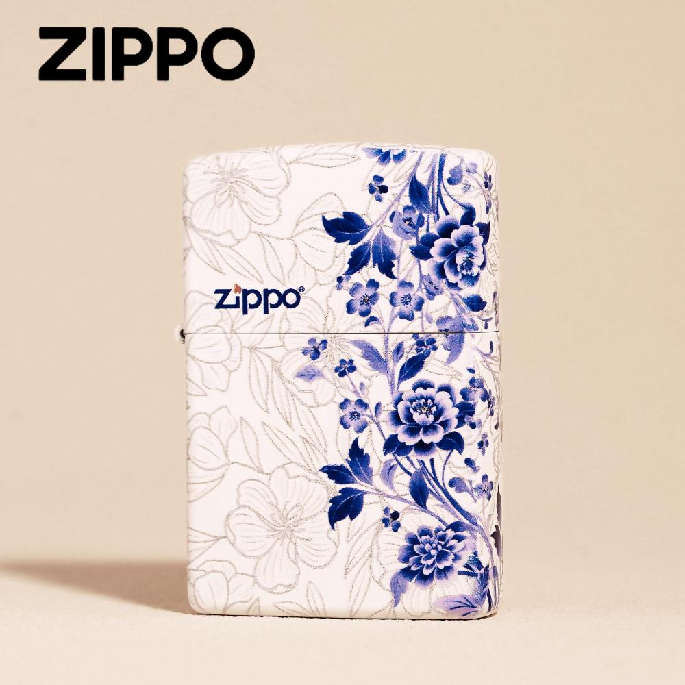 ZIPPO 지포 라이터 청화백자 방풍 기름 오일 - 상세 이미지 2