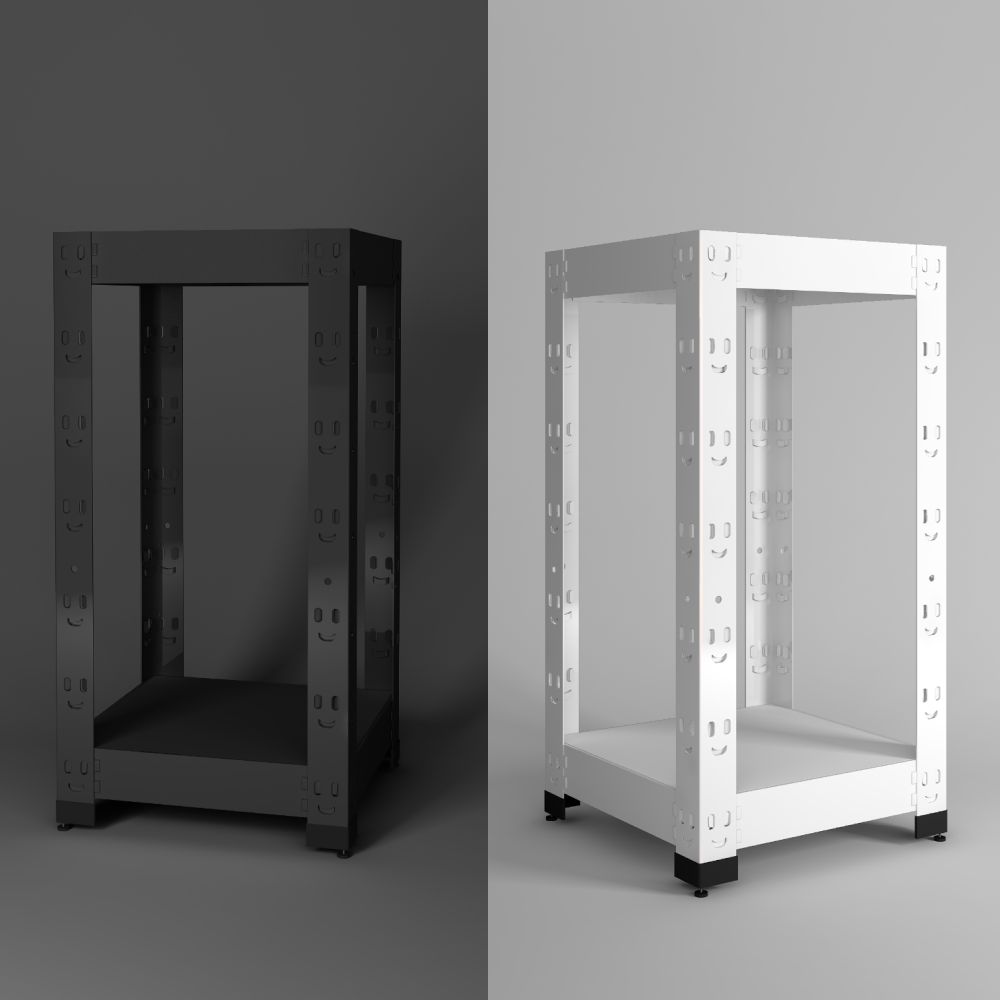 스마일랙 철제선반 조립식 앵글 베란다 세탁기 무볼트 경량랙 창고 백색 50x30x90 2단 - 상품 이미지