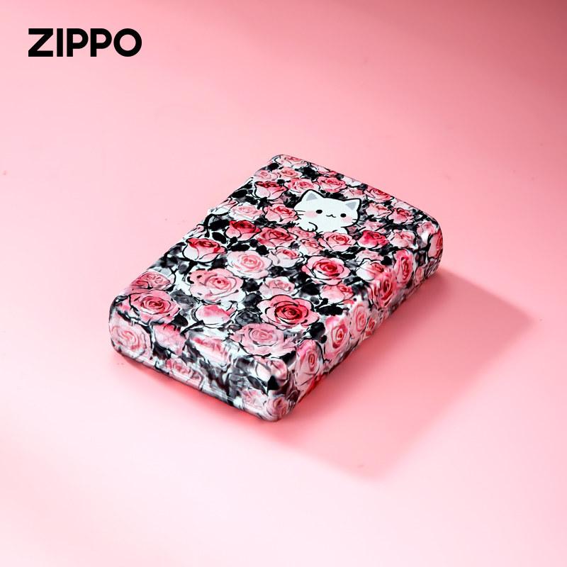 ZIPPO 지포 라이터 고양이 방풍 기름 오일 캐릭터 - 상세 이미지 3