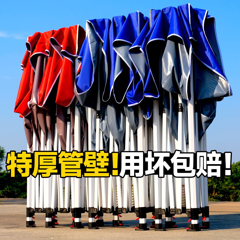 야외천막 방수 간이 바람막이 접이식 캐노피 그늘막 텐트 행사용 대형 주차장 자바라 이동식 - 상세 이미지 2