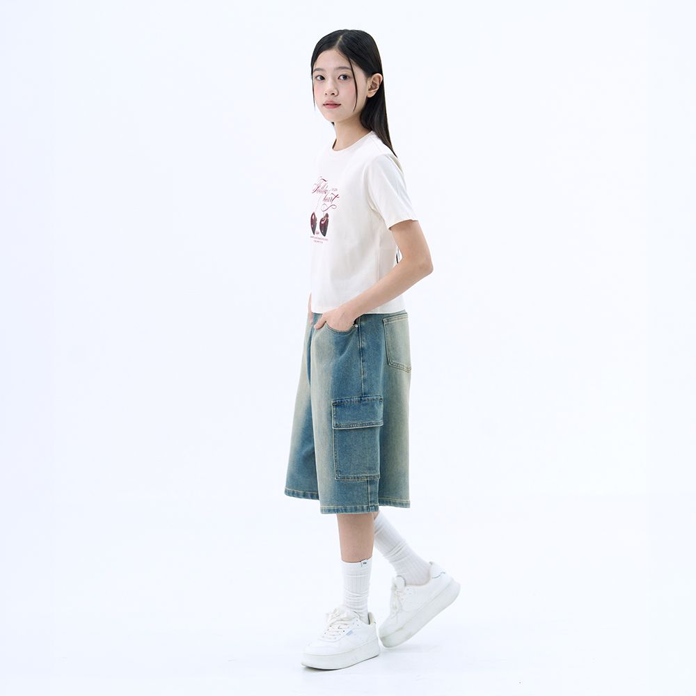 더데이걸 쿨 크롭 반팔티 TGRA26506 - 상세 이미지 4
