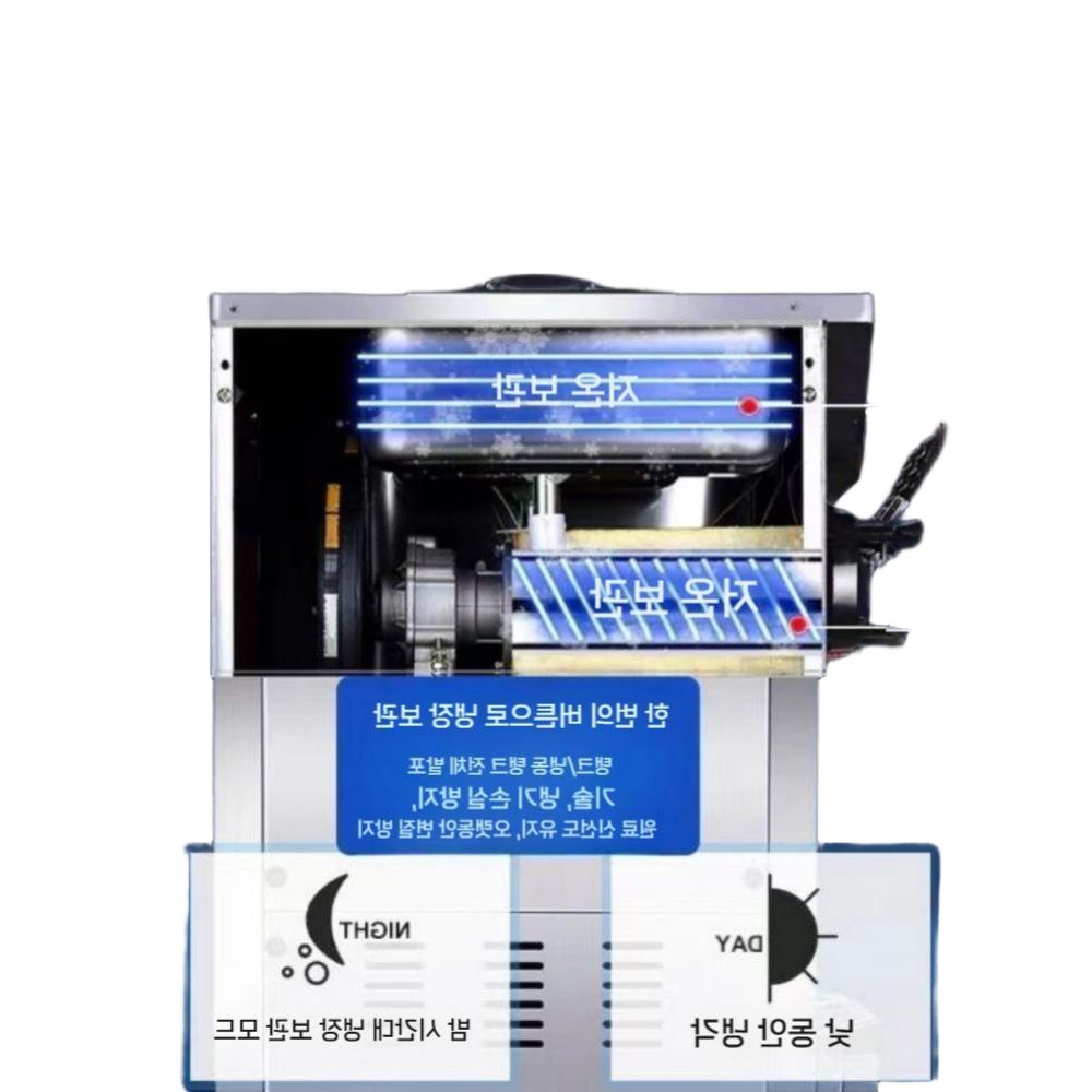 소프트 아이스크림기계 슬러시 탁상형 행사장 업소용 제조기 단일 매장용 가정용 메이커 머신 듀얼 5 화면 원키 클리닝 - 상품 이미지
