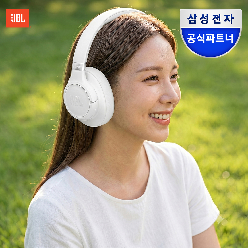 삼성공식파트너 JBL T730BT 블루투스 헤드셋 휴대용 무선 헤드폰 화이트 - 상품 이미지