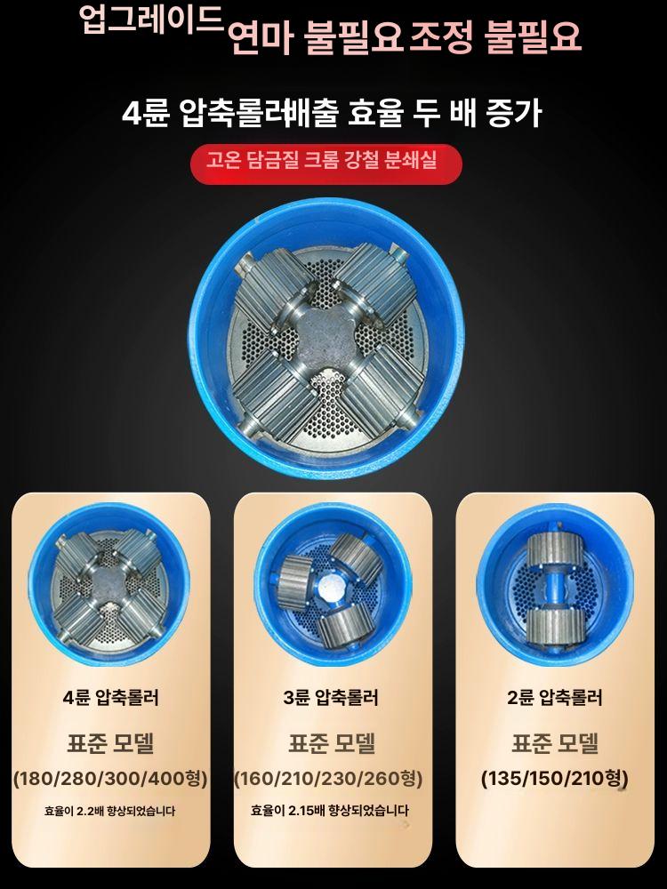 7펠렛 기계 사료 톱밥 압축기 성형기 만들기 다지기 125 단일 기계 모터없음 - 상세 이미지 4