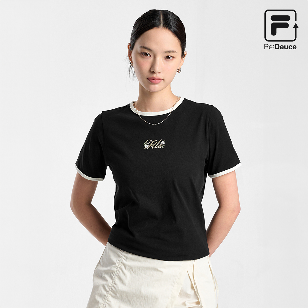휠라 Coldwave+ 링거 변형로고 반팔티_FS262RS01F005001 - 상품 이미지