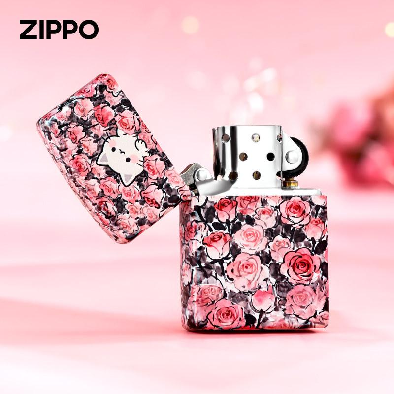 ZIPPO 지포 라이터 고양이 방풍 기름 오일 캐릭터 - 상세 이미지 4