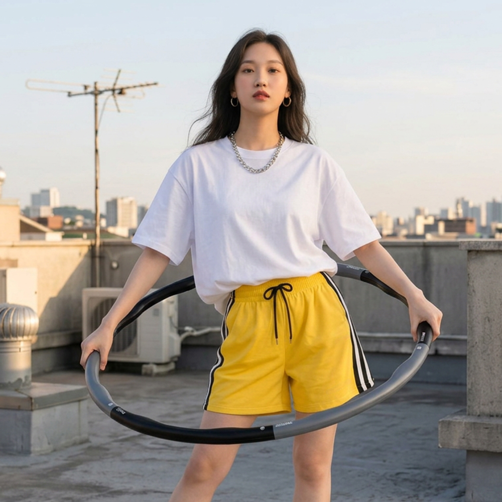 비핏 훌라후프 뱃살 다이어트 지압 가정용 실내 상급용1.8kg - 상세 이미지 3