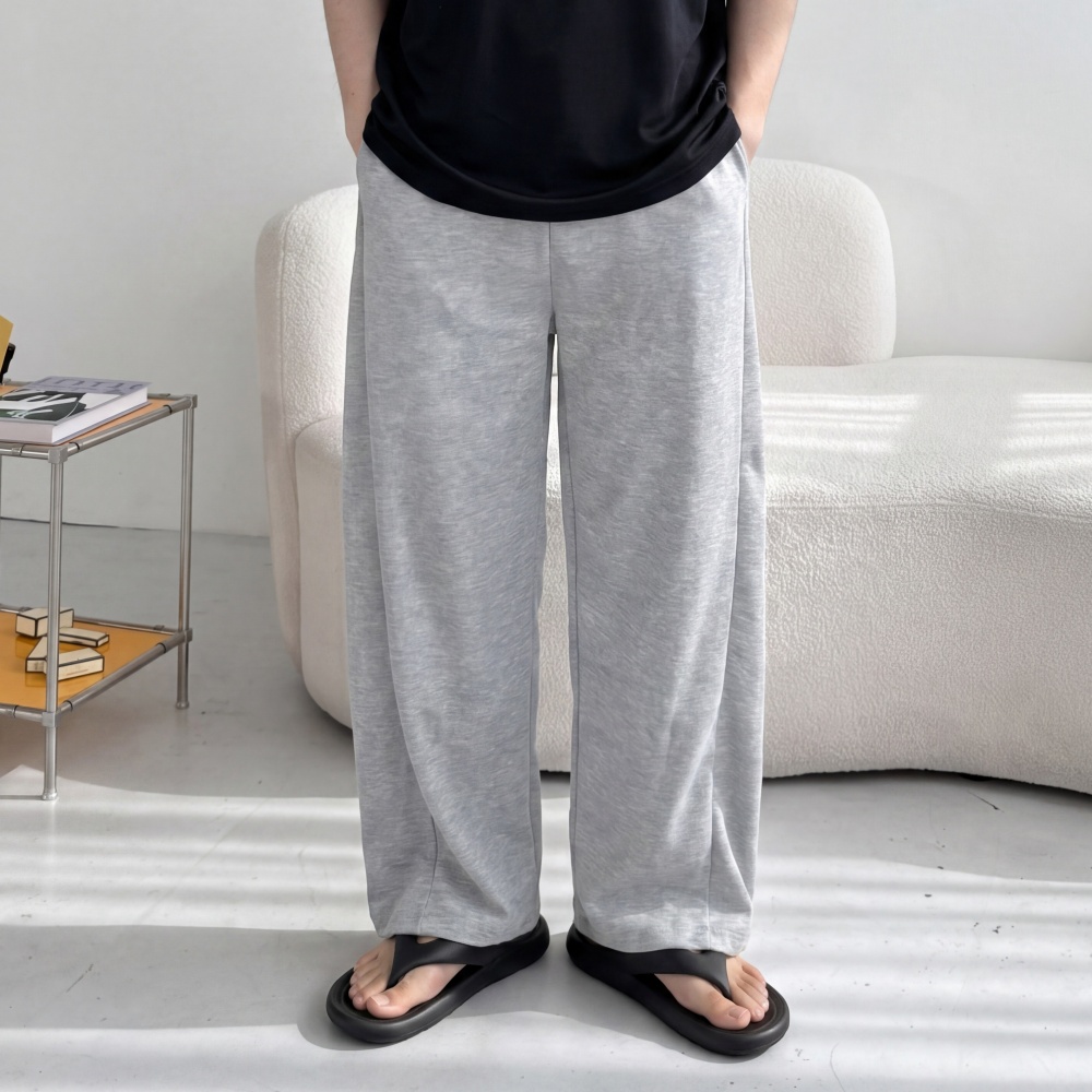 1+1 여름 와이드 벌룬 남자밴딩팬츠 항아리 편한 에어메쉬 통바지 - 상세 이미지 2