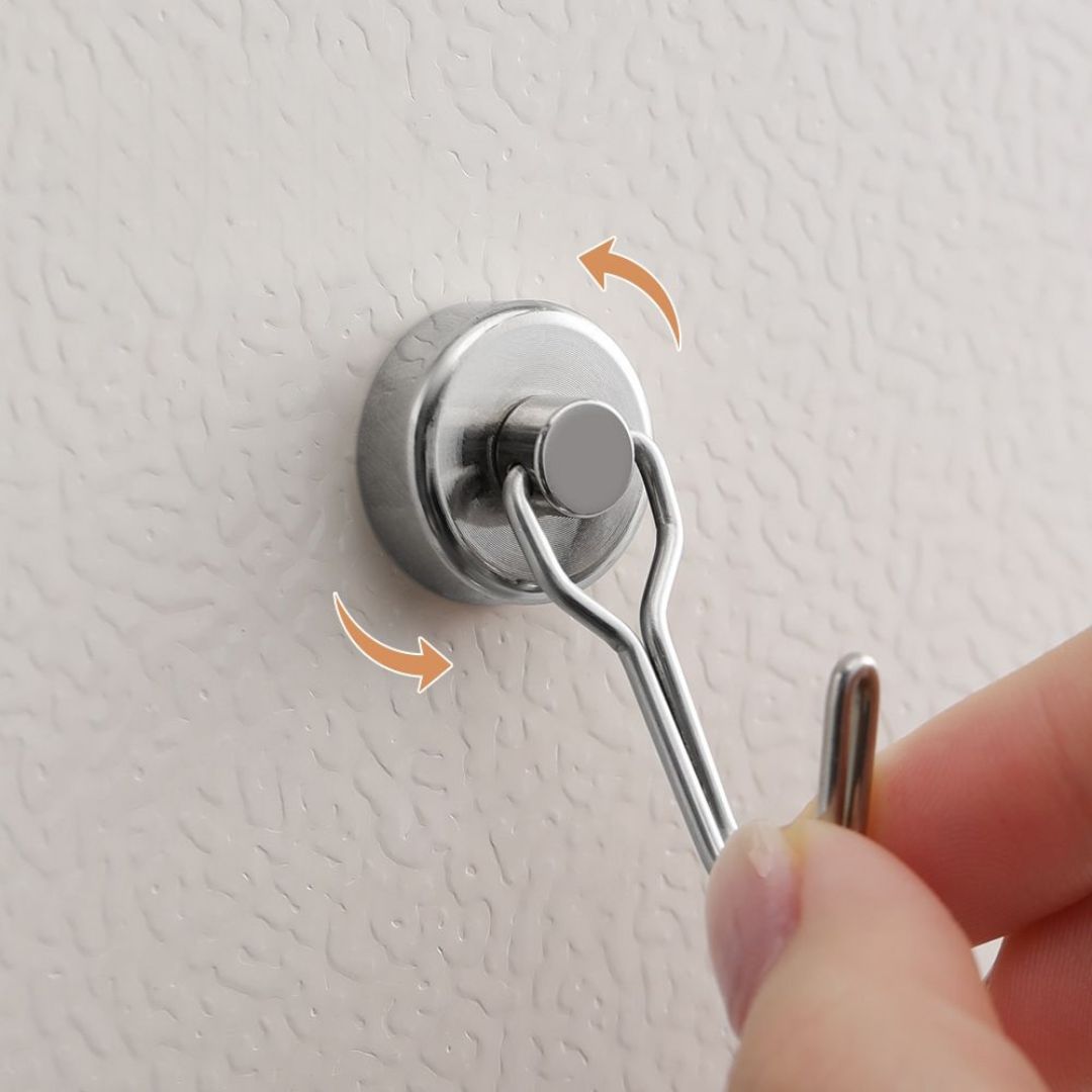 초강력 네오디움 자석 360도 회전 고리 네오디뮴 실버, 36mm - 상세 이미지 4