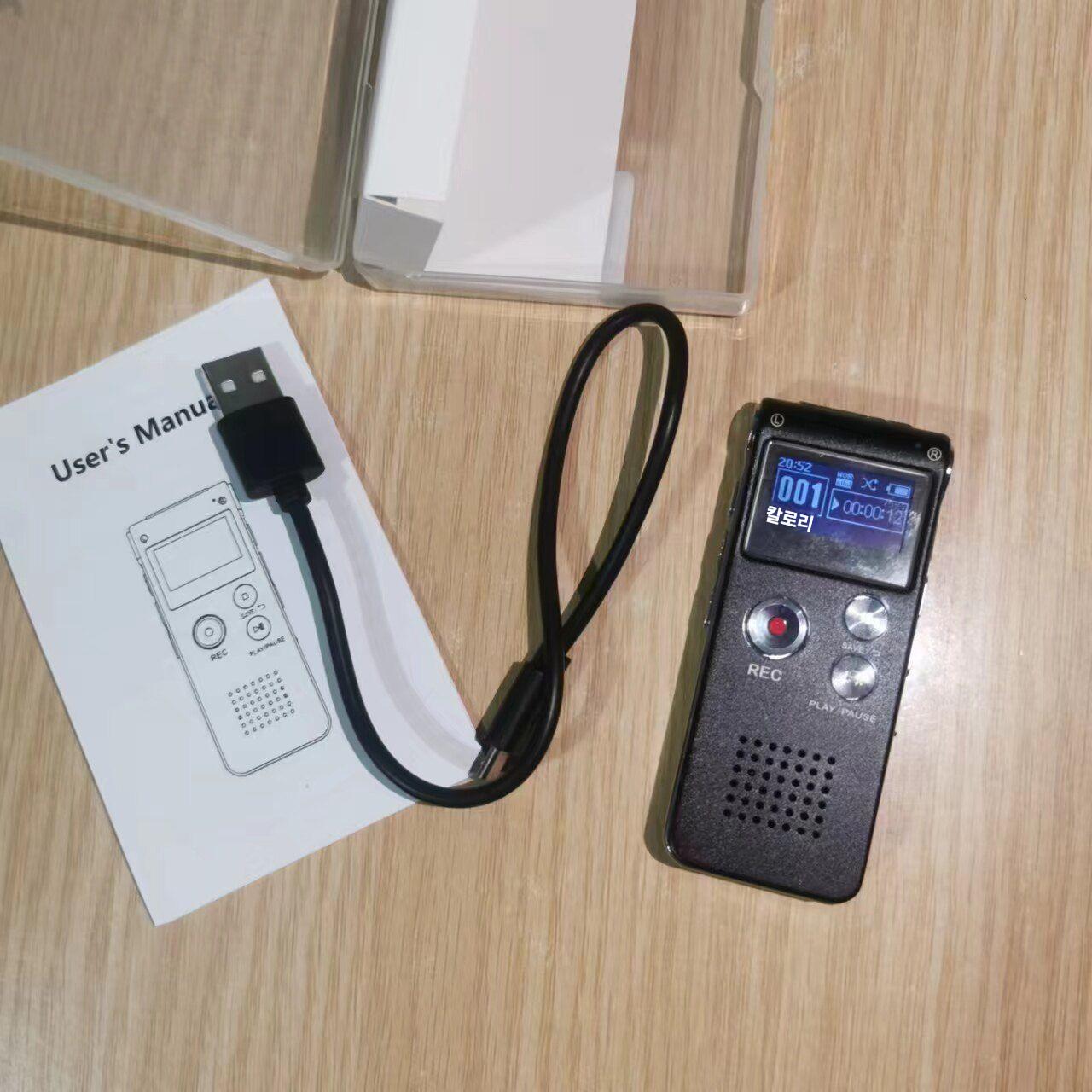 보이스레코더 휴대용 USB MP3 플레이어 디지털 블랙 16GB - 상세 이미지 3