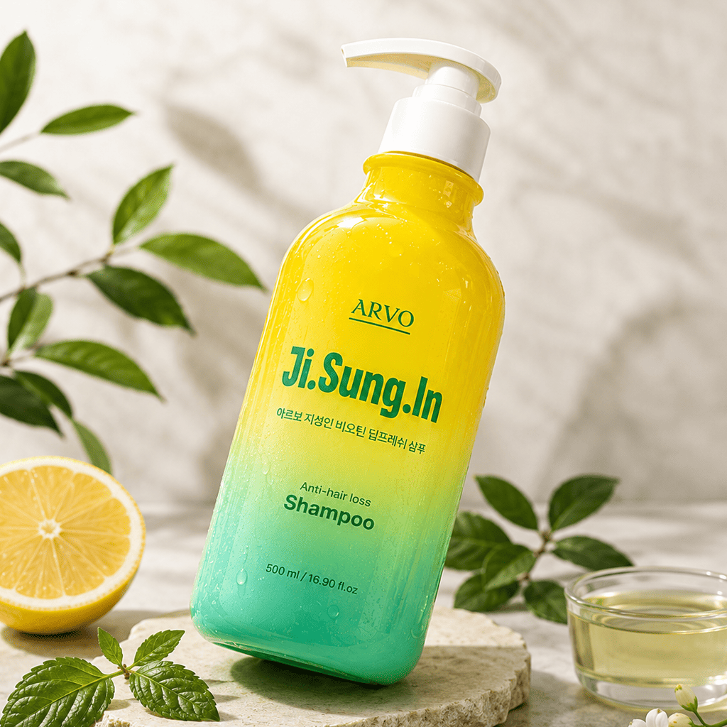 아르보 지성인 비오틴 탈모완화 지성두피 약산성 물샴푸 두피케어 레몬민트, 500ml, 1개 - 상세 이미지 2