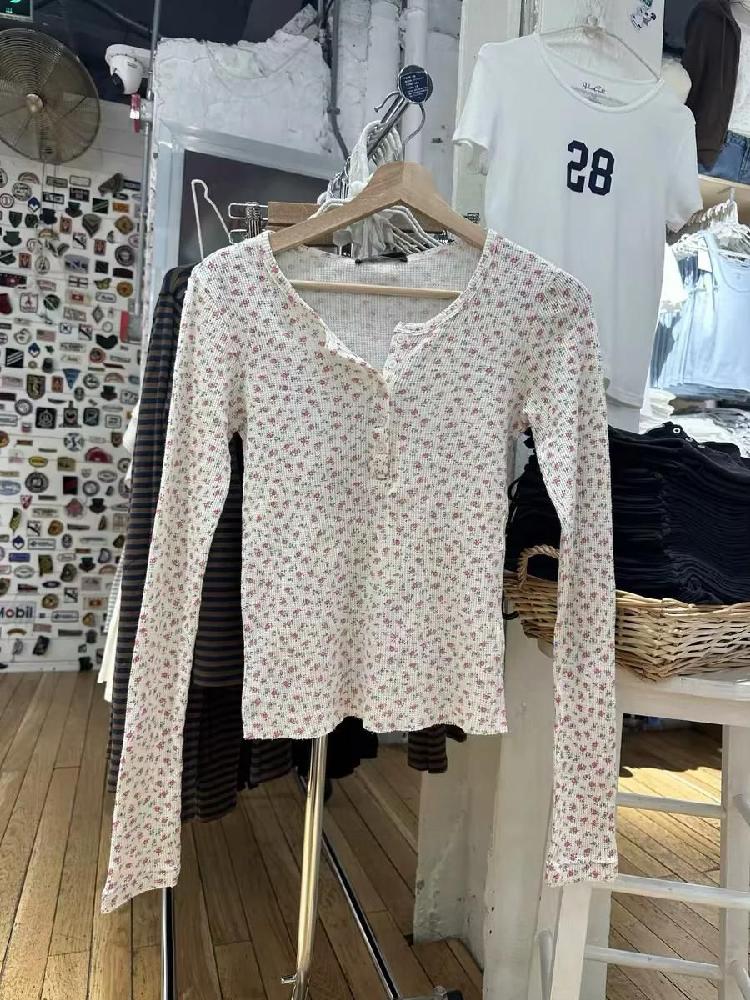 벌룬 반팔 긴팔 셔링 퍼프 티블라우스 시스루 마무리템 퍼프소매 셔츠 여름 여성 레이스 남방 - 상세 이미지 2