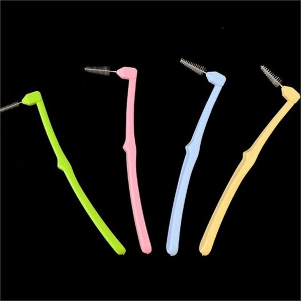 휴대용 치간 칫솔 일회용 l형 치간 칫솔 개별포장 치과용 7p - 상품 이미지