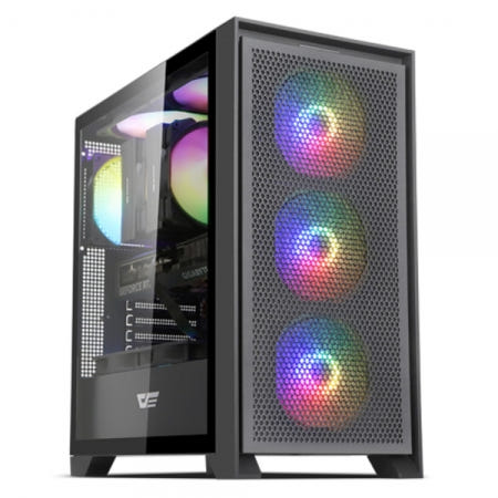 DARKFLASH DRX70 MESH RGB 강화유리 블랙 (미들타워)