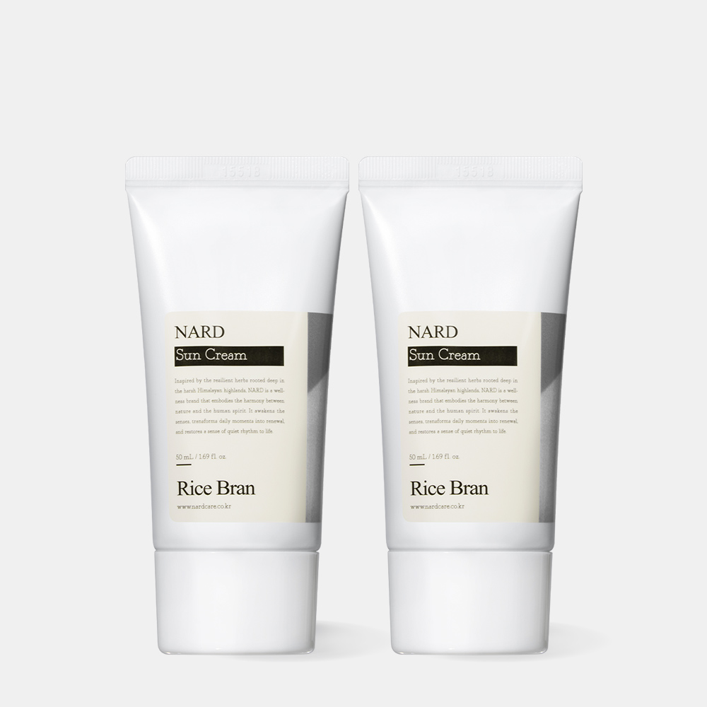 [2개] 나드 쌀겨 에센스 브라이트닝 선크림 50ml SPF50+ / PA++++ - 상품 이미지