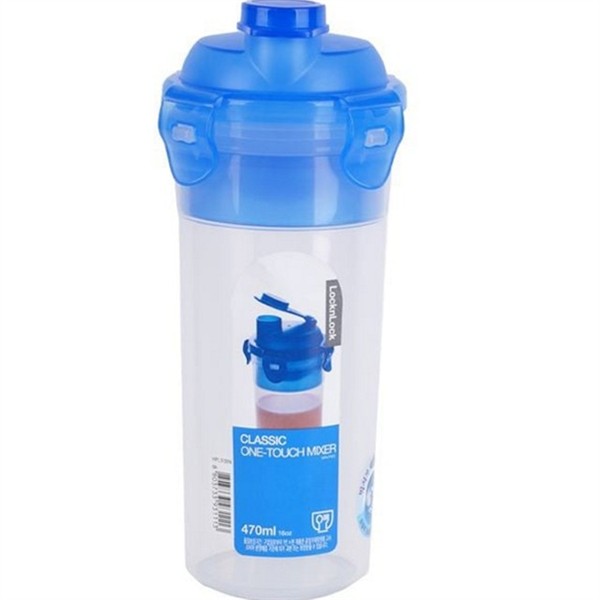 휴대용 원터치 물통 프로틴 쉐이커 물통 470ml 스포츠 - 상품 이미지