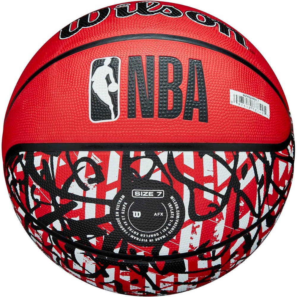 윌슨 NBA 팀 그래피티 트리뷰트 농구공 7호 아웃도어 러버 이미지 6
