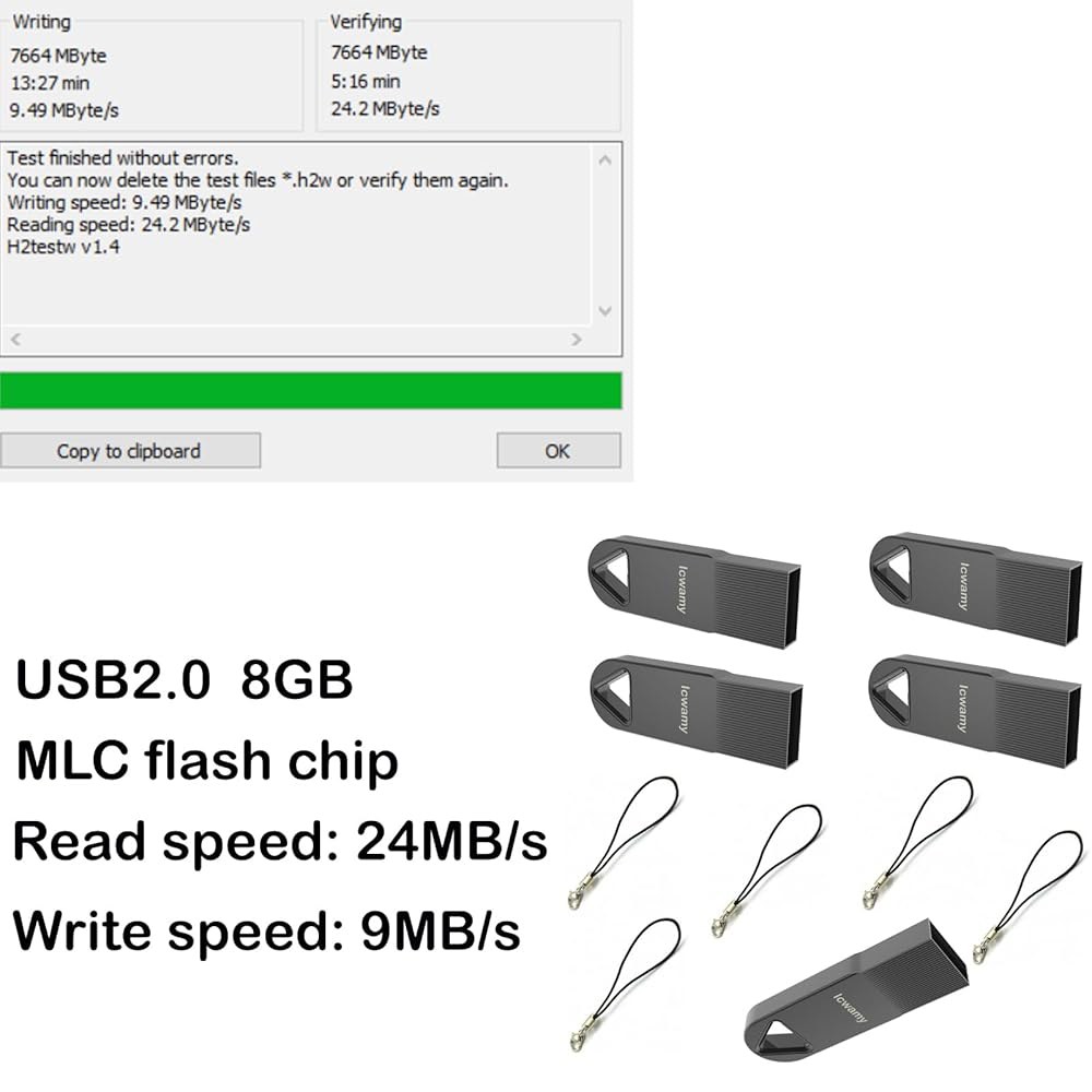 lcwamy 8GB 플래시 드라이브 10팩 USB 팩 스틱 벌크 엄지 팩(8GB 10PCS) 16 GB 1 Pack - 상세 이미지 2
