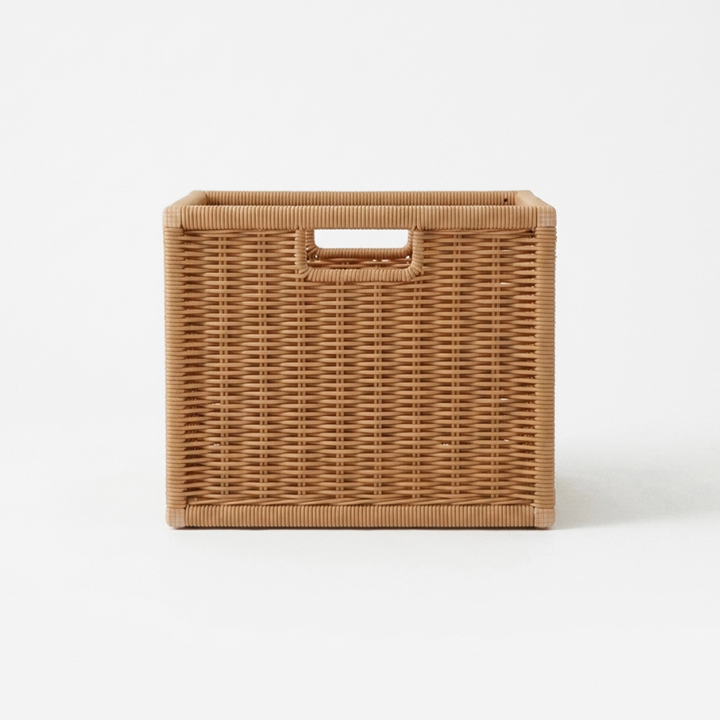 알로타 바스켓 6L 라탄 WP3001 305x305x240mm, 1단, 브라운 8741.1253 - 메인 이미지