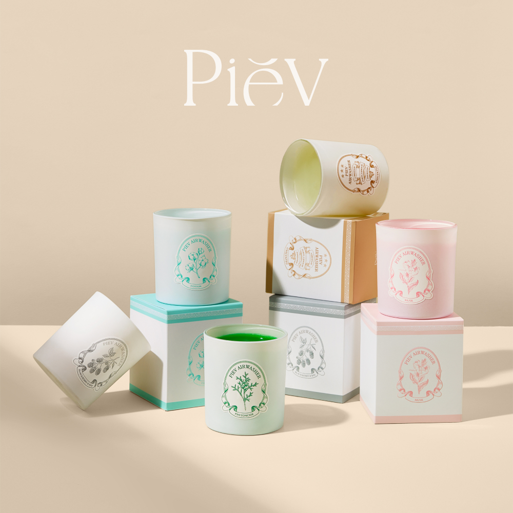 피에브 고체 탈취제 화장실 실내 냄새 제거 방향제 250g 5개 SET 피톤치드 코튼 머스크 무향 블랙베리 향 - 상품 이미지