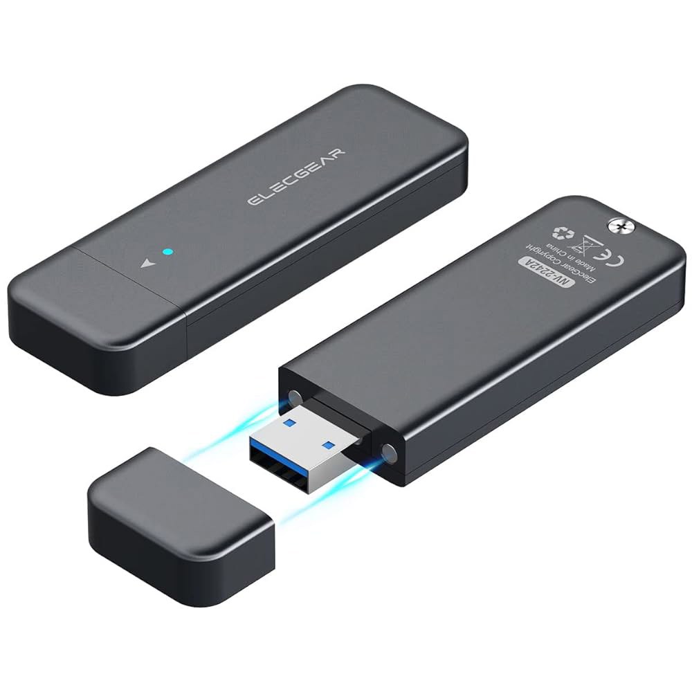 자석 캡, 10Gbps 플래시 드라이브 내장 메모리 스틱 카드 리더기(NV-2242A)가 있는 2230/2242 NVMe 및 SATA M.2 SSD, PCIe 직렬 ATA 알루미늄 - 상품 이미지