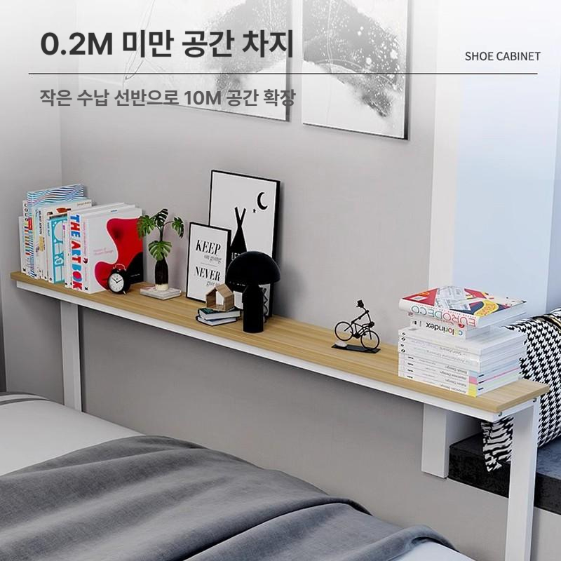 슬림 테이블 틈새 홈바 선반 협탁 좁고 침대옆 쇼파 벽걸이 다용도 카페 베란다 입식 창가 - 상세 이미지 3