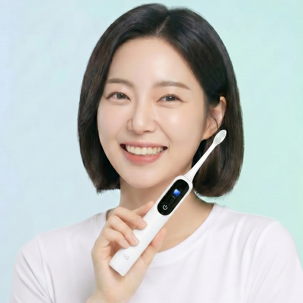 오아 클린이스윙 전동칫솔 LCD 좌우 회전 음파 무선 스마트 디지털 미세모 진동칫솔