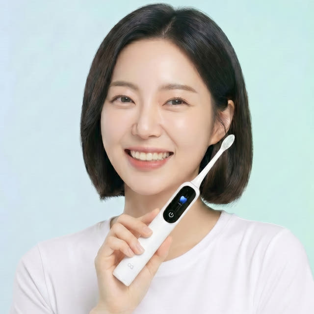 오아 클린이스윙 전동칫솔 LCD 좌우 회전 음파 무선 스마트 디지털 미세모 진동칫솔