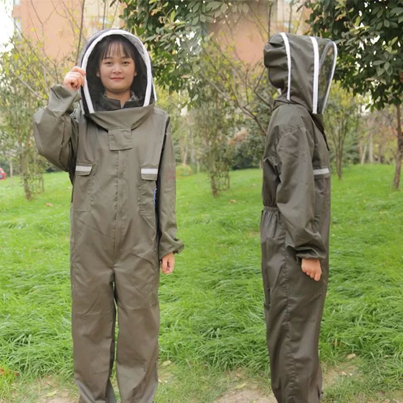 말벌 방충복 해충 꿀벌 방충옷 벌초 상의 슈트 벌 작업복 신장 155cm-160cm 그레이 - 상품 이미지