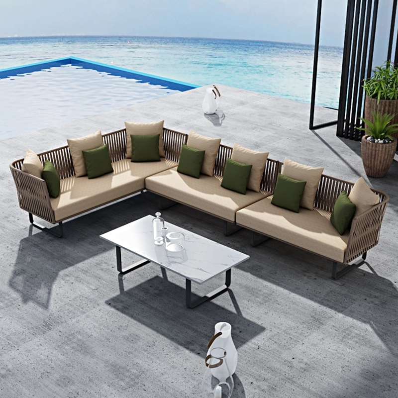 야외 테라스 소파 정원 발코니 용 로비 펜션 의자 세트 - 상세 이미지 5