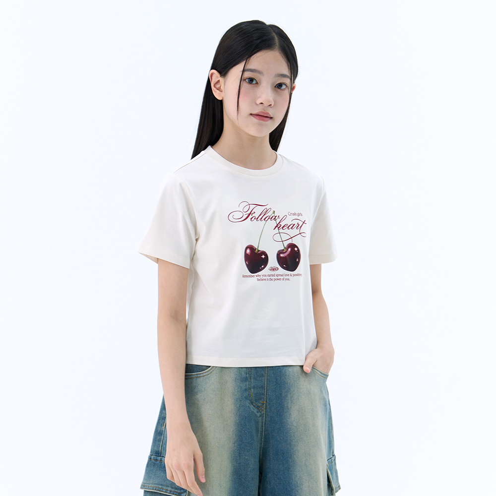 더데이걸 쿨 크롭 반팔티 TGRA26506 - 상세 이미지 2