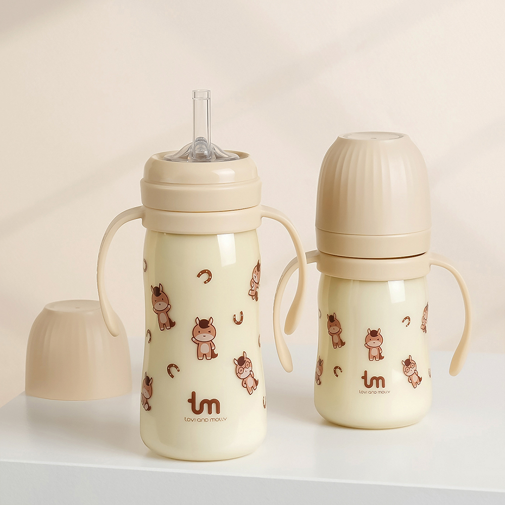 [토비앤몰리] 마리 새지 않는 아기 유아 어린이집 빨대컵 180ml 280ml - 상세 이미지 4