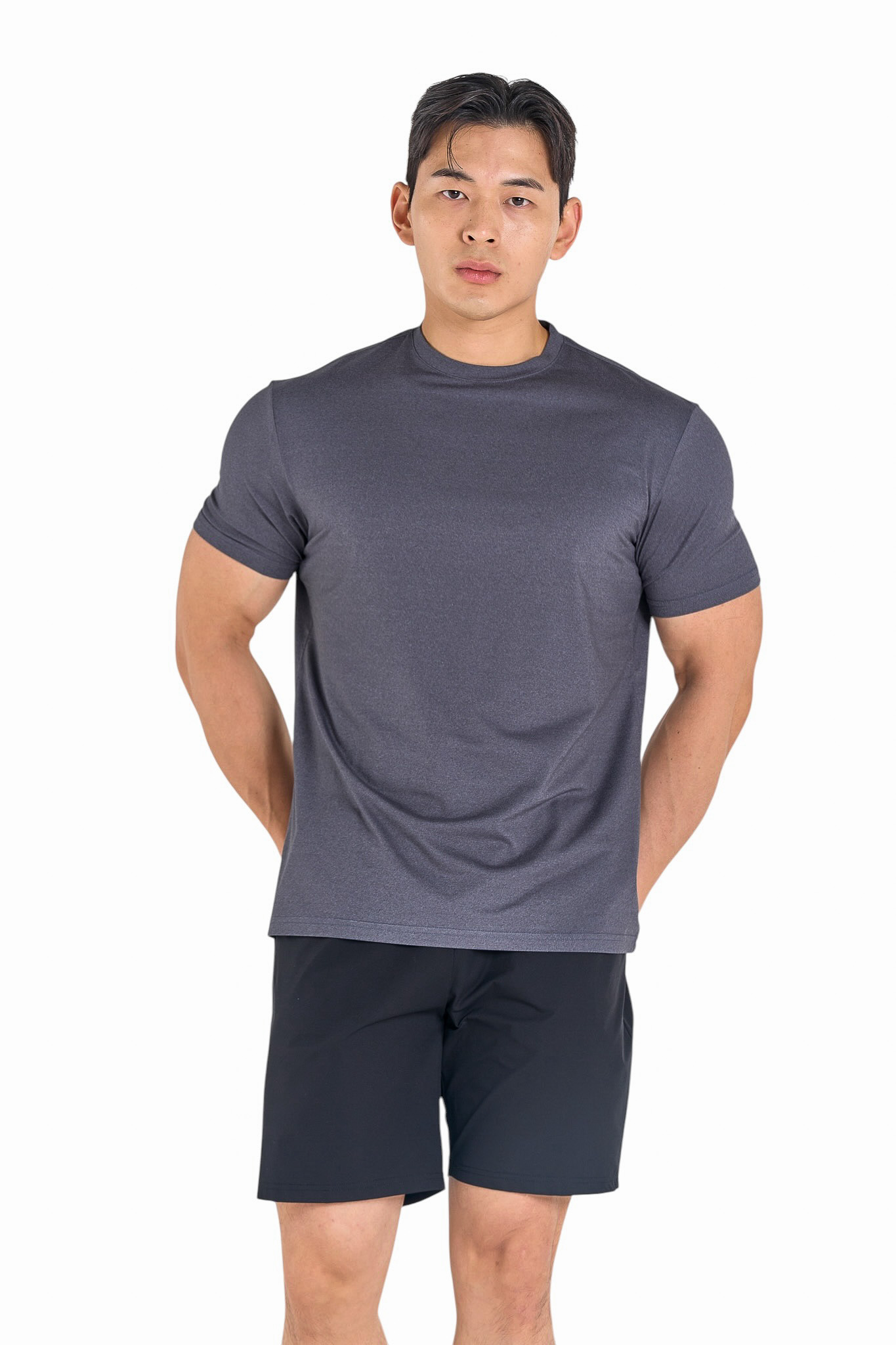 브이엔에프 [2PACK] 흡한속건 모카원단 기능성머슬핏반팔 - 상세 이미지 2