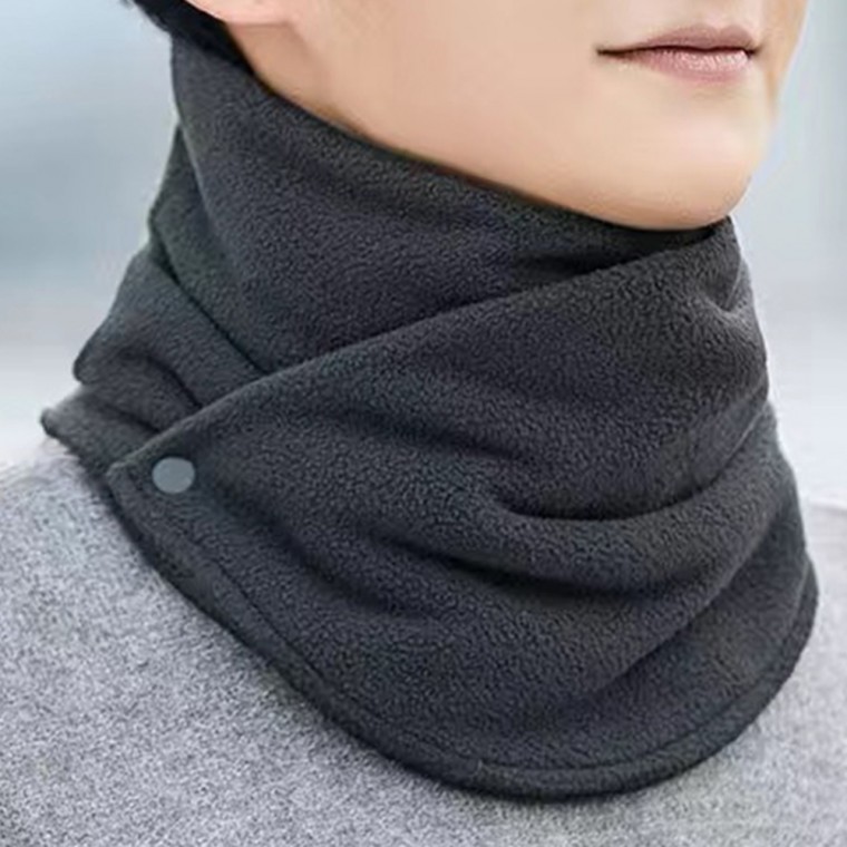 겨울 방한 똑딱이 단추 넥 워머 머플러 목도리 스카프 - 상품 이미지