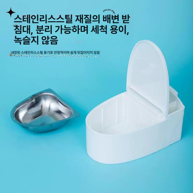 앵무새 배변 훈련 무타공 변기 용품 벽걸이 플라스틱 라이너 - 상세 이미지 3