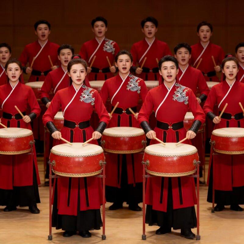 난타 공연의상 무대 S 아랑고고 바지 허리띠 상의 리본 5피스 세트 S 40-47.5kg - 상세 이미지 5