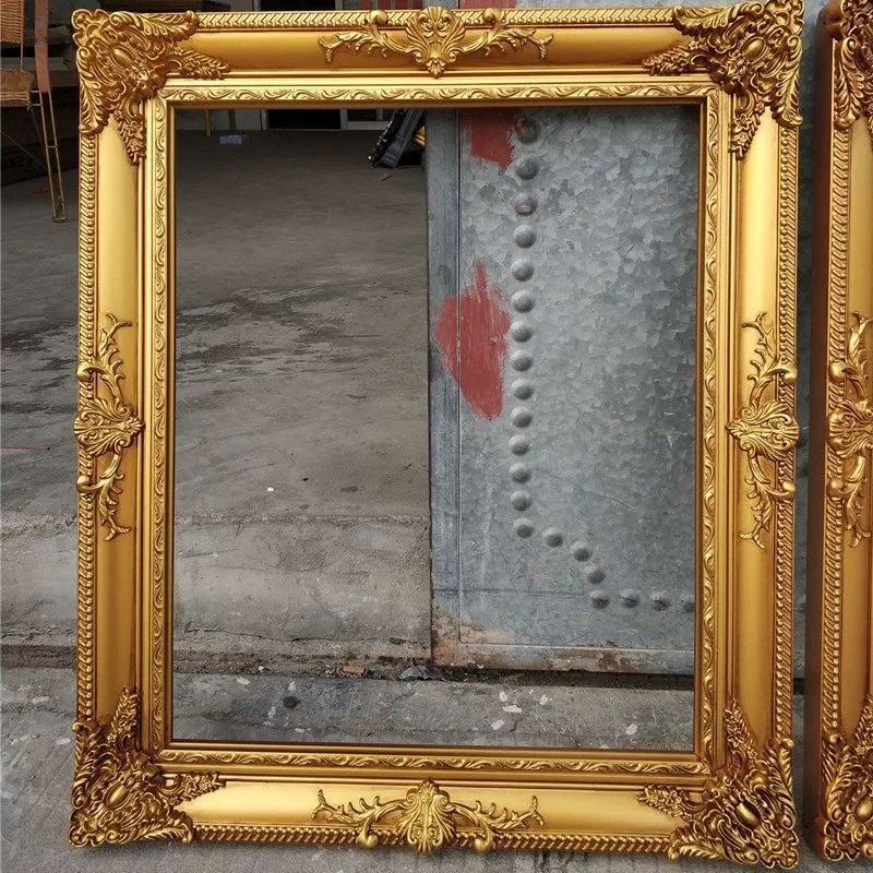 원목 엔틱 벽걸이 액자 프레임 유화 고전 빈티지 그림 틀 앤티크골드 A3 29.7x42cm - 상세 이미지 2