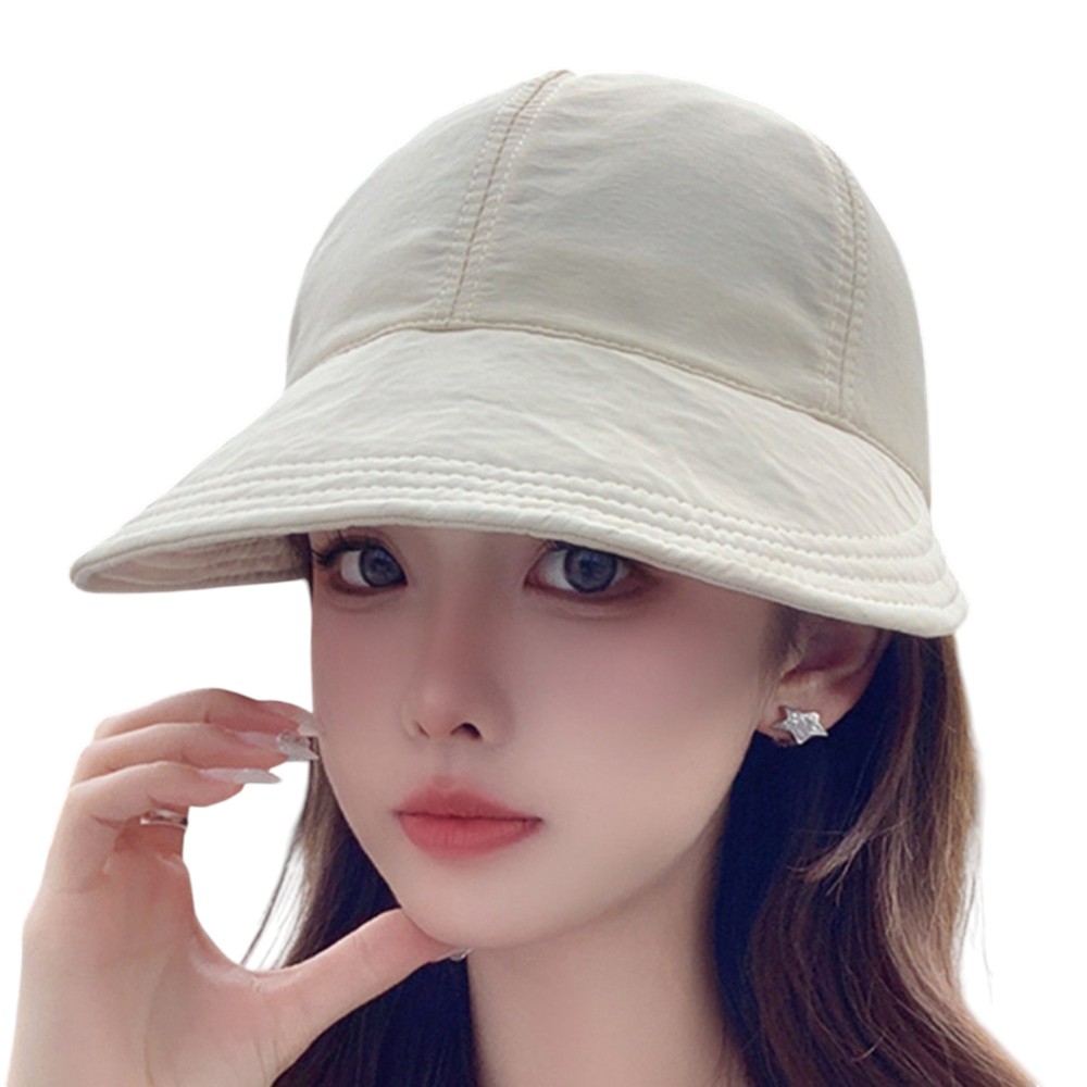 여성 자외선차단 썬캡 챙넓은 마스크걸이 벙거지 - 상세 이미지 2