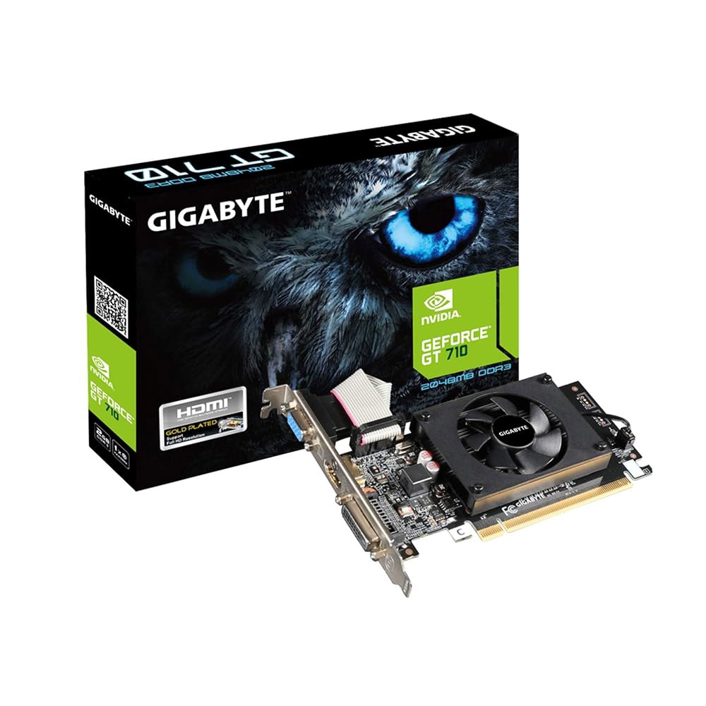 데스크톱용 기가바이트 2GB RAM DDR3 SDRAM 비디오 그래픽 카드 GV-N710D3-2GL REV2.0 - 상품 이미지