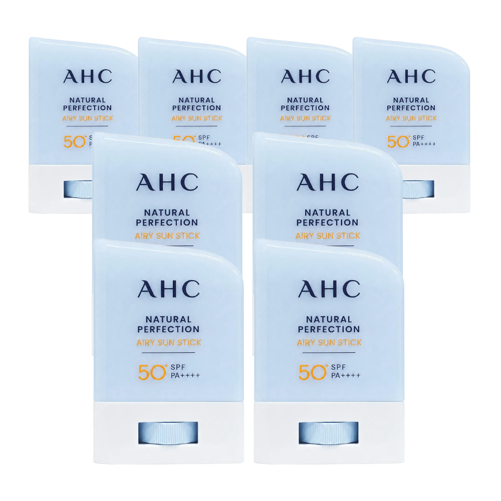 AHC 내추럴퍼펙션에어리선스틱 지속 내수성 산뜻 보송 선스틱 14g, 8개 - 상품 이미지