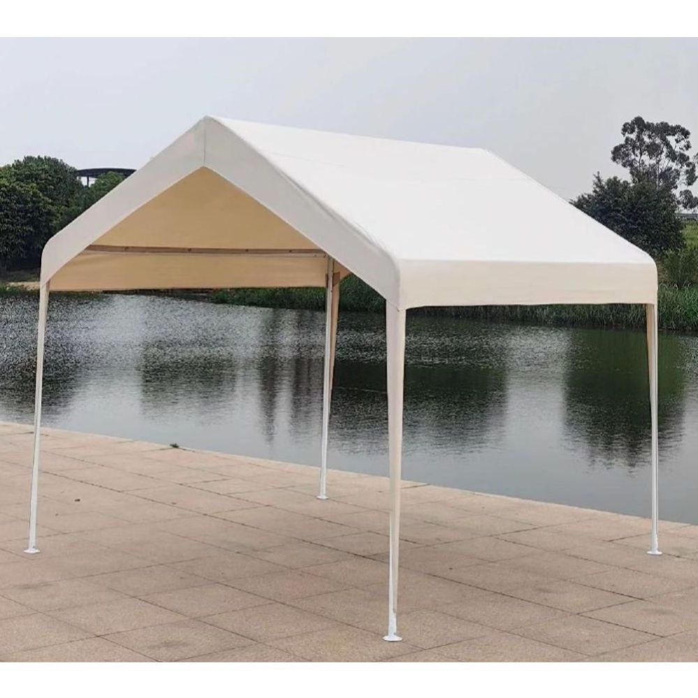 차양막 캐노피텐트 조립식 투명 대형 그늘막 행사용천막 접이식 방수 캐노피천막 간이 야외천막 2x2미터 오프화이트 - 상품 이미지