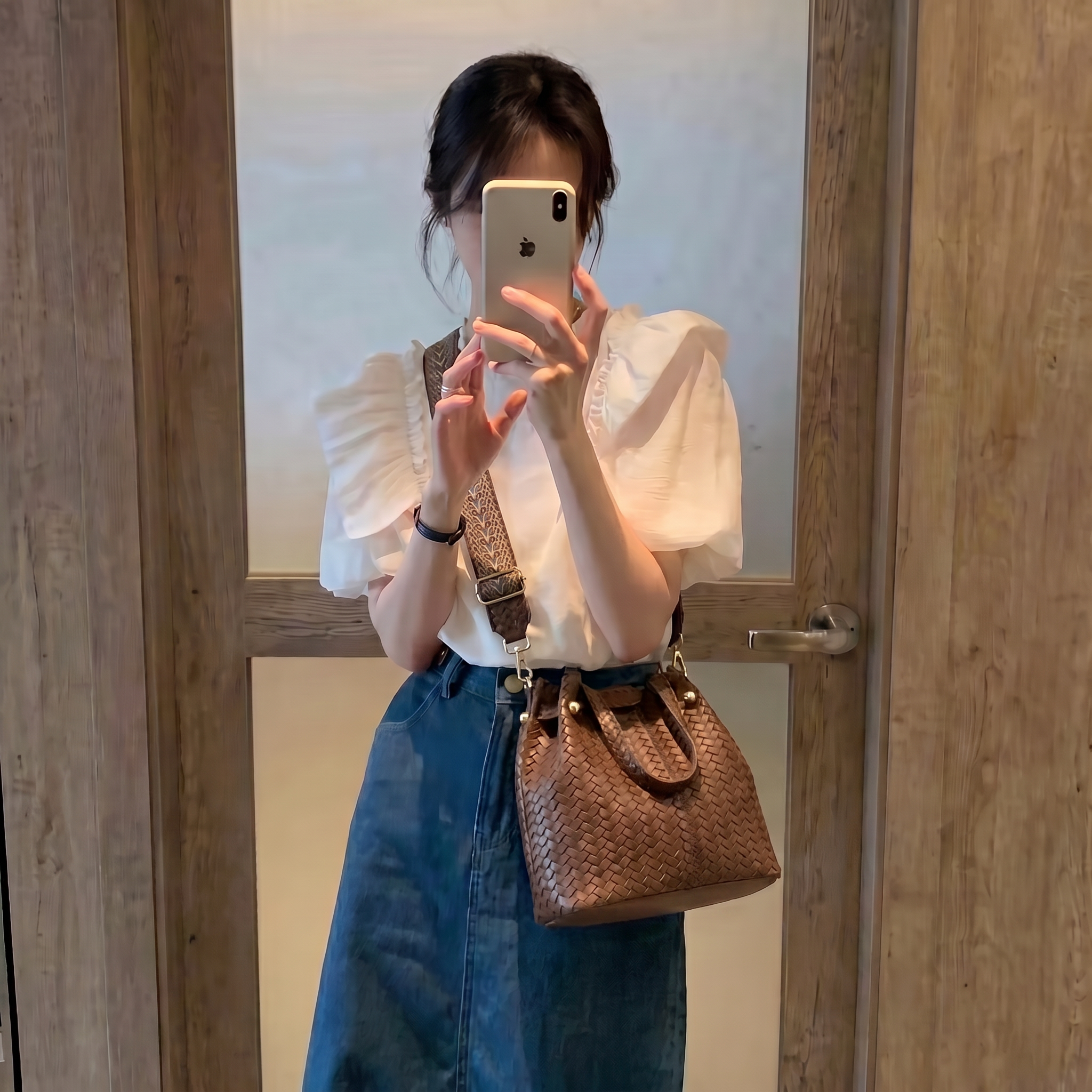 제이바바 위빙 크로스백 꼬임가방 데일리 여성 위빙백 이미지 6