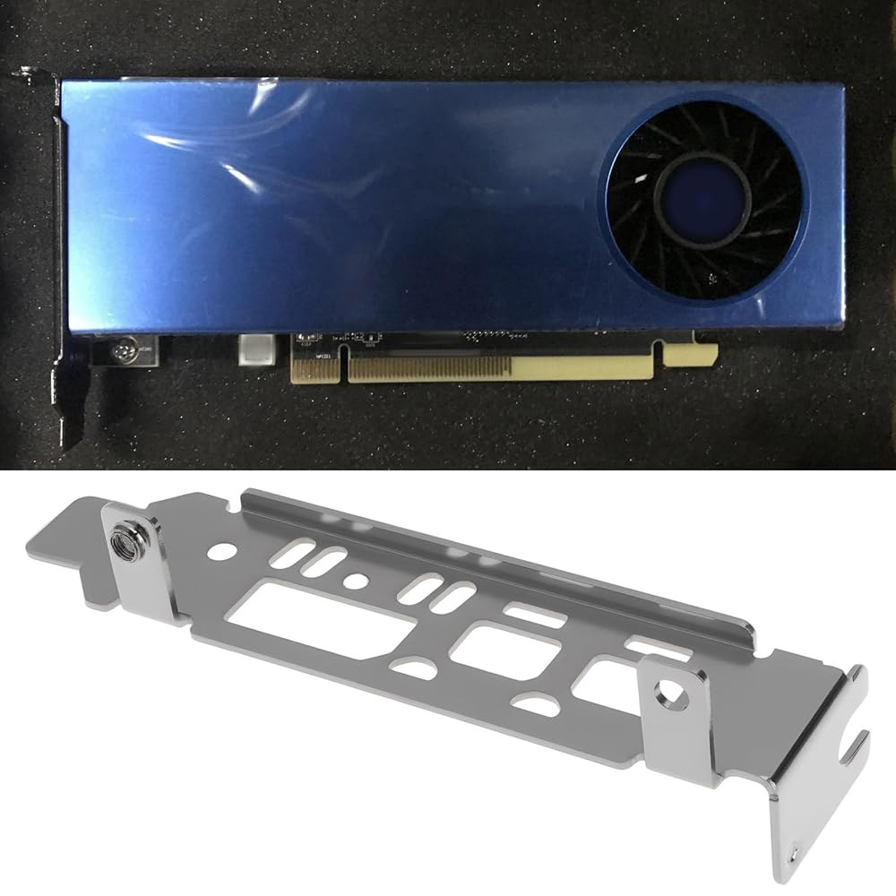 AMD Radeon Pro WX2100 WX3100과 호환되는 Micro Traders 2X 컴퓨터 그래픽 카드 로우 프로파일 브래킷 - 상세 이미지 3
