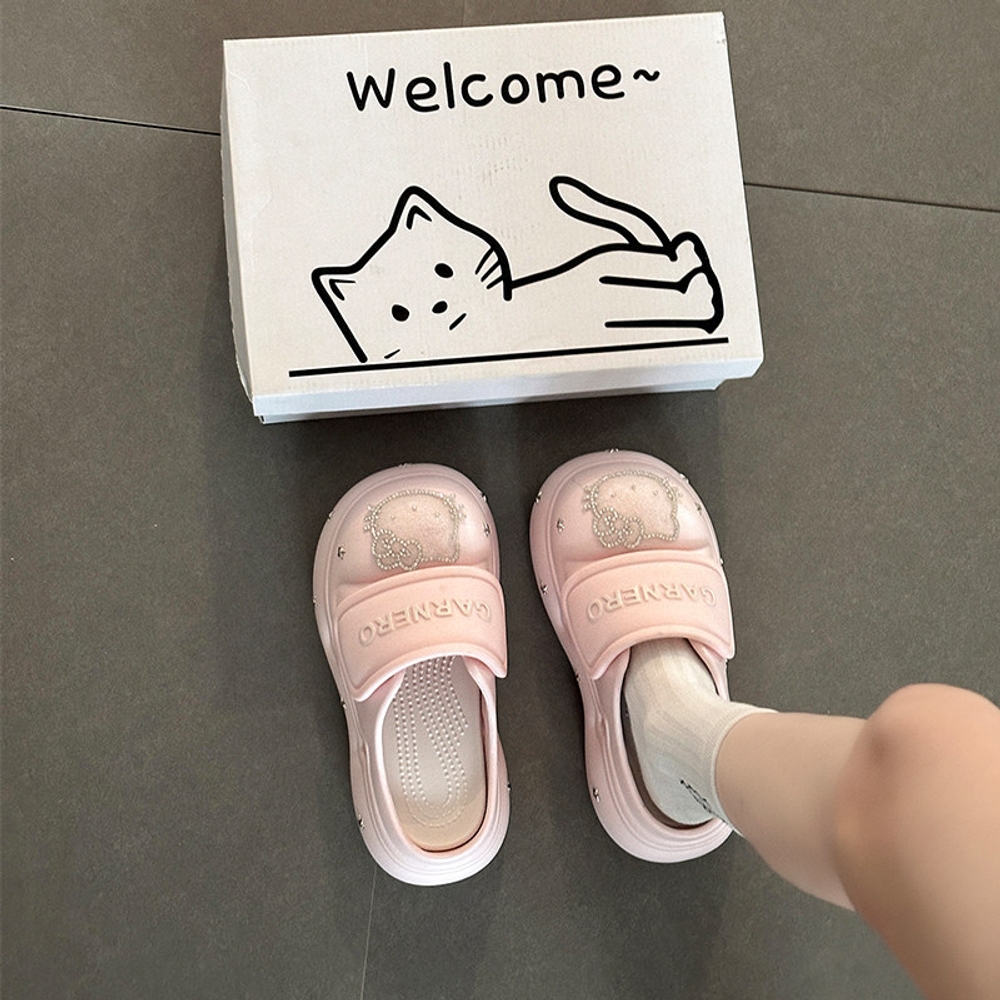 여성 여름 통굽 슬리퍼 슈즈 3컬러 데일리 해외판 오프화이트 35-36 / 225~230mm - 상품 이미지