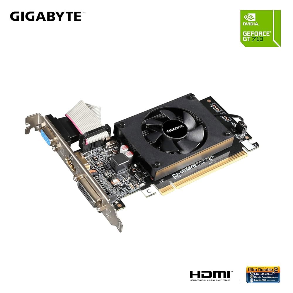 데스크톱용 기가바이트 2GB RAM DDR3 SDRAM 비디오 그래픽 카드 GV-N710D3-2GL REV2.0 - 상세 이미지 3