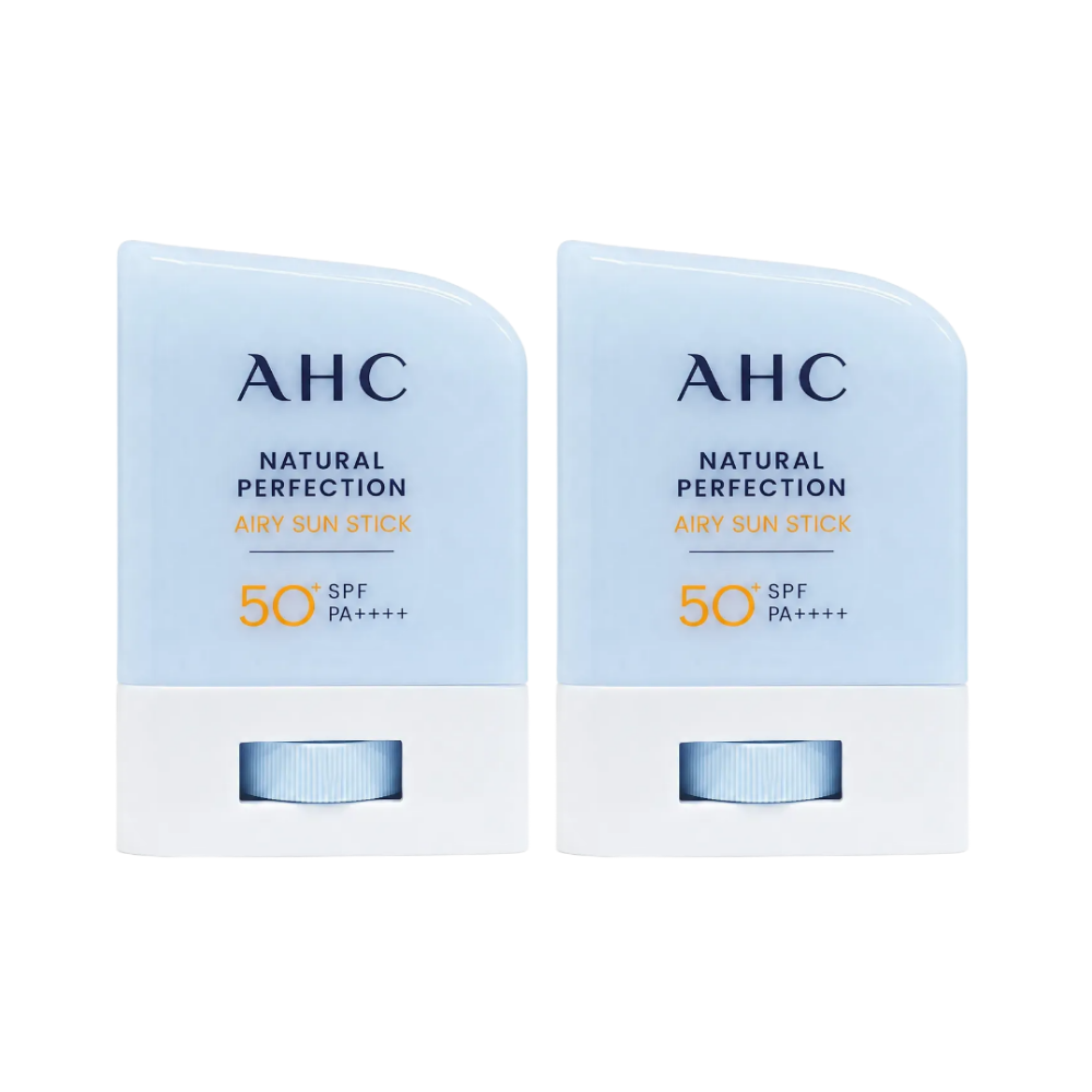 AHC 내추럴퍼펙션에어리선스틱 지속 내수성 산뜻 보송 선스틱 14g, 2개 - 상품 이미지