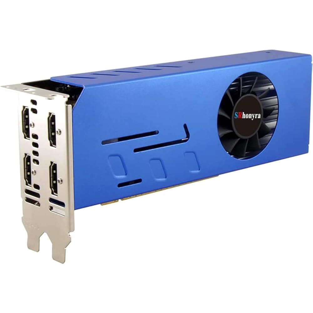 SRhonyra GTX 750 Ti 4GB 그래픽 카드 GDDR5 듀얼 슬롯 4HDMI 모니터 비디오 128비트 PCIe 버스 지원 1 4HDMI GTX730 2G - 상품 이미지