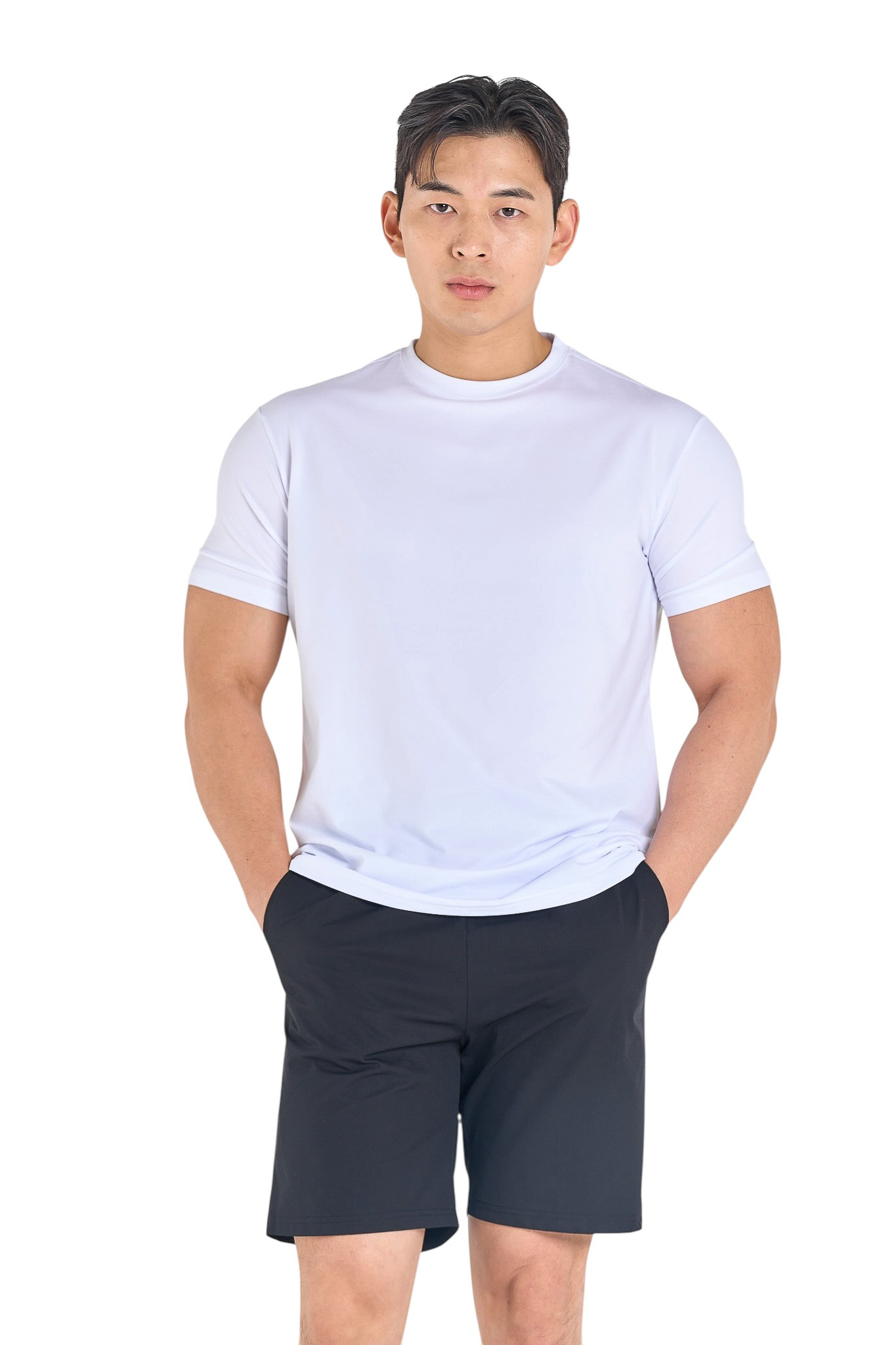브이엔에프 흡한속건 모카원단 머슬핏반팔 - 상세 이미지 5