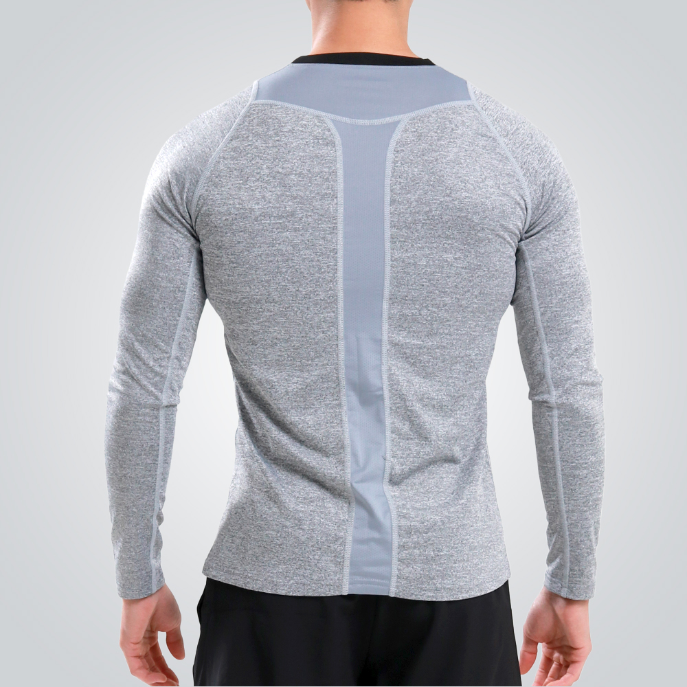 긴팔 컴프레션 짐웨어 기능성 머슬핏 트레이닝 남자 헬스복 - 상세 이미지 2