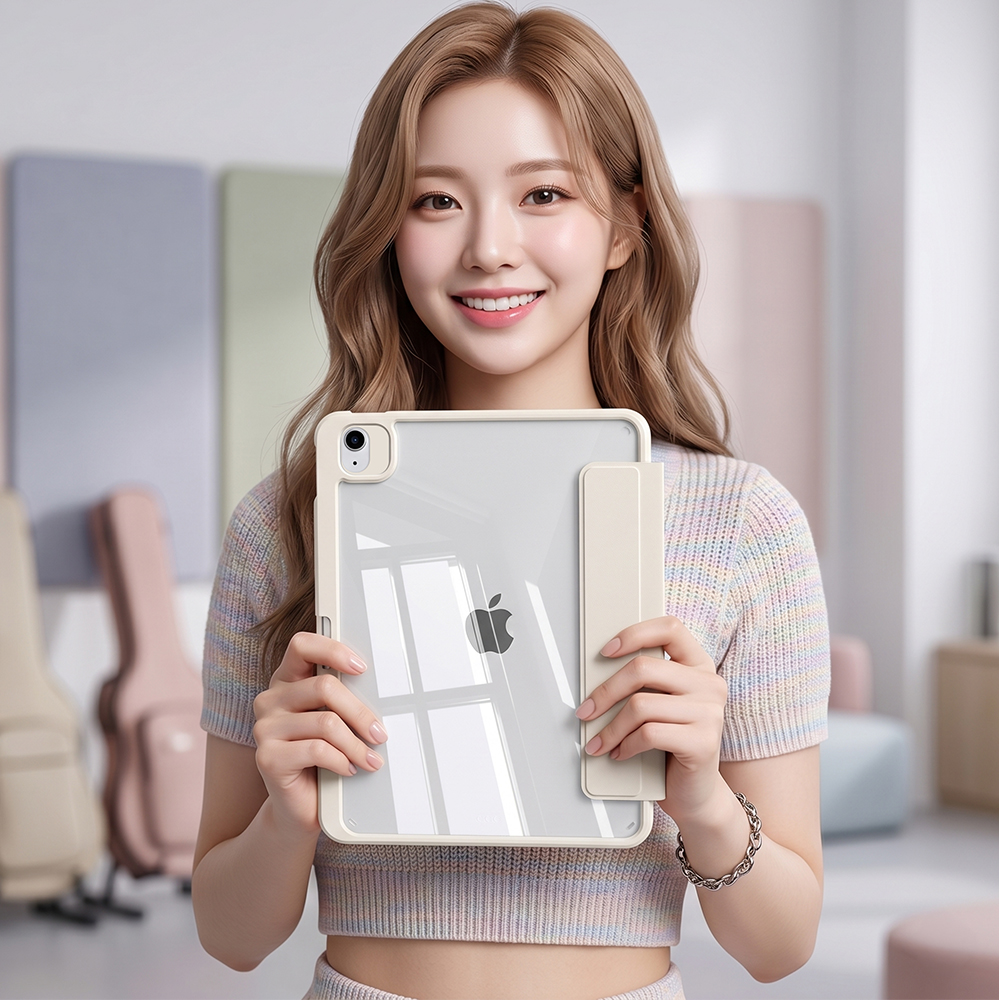 아이패드 에어 5세대 케이스 애플펜슬 수납 스마트 하이브리드 커버 탈착 블랙, 에어 5세대 10.9 - 상세 이미지 5
